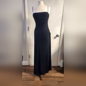 Laundry By Shelli Segal Black Spaghetti Strap Sheath Dress